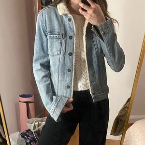 Paige Shearling Denim Jacket